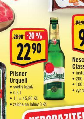 Jip Pivo pilsner urquell nabídka