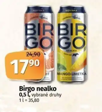 Coop Birgo nealko 0,5 l nabídka