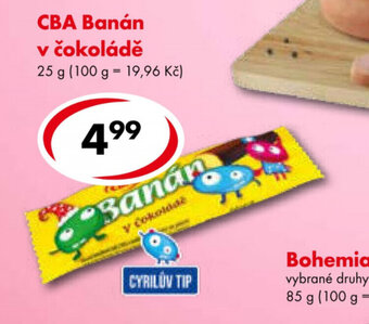 CBA CBA Banán v čokoládě 25 g nabídka