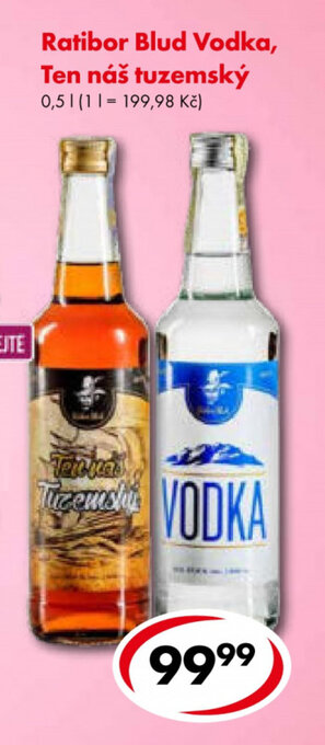 CBA Ratibor Blud Vodka 0,5 l nabídka
