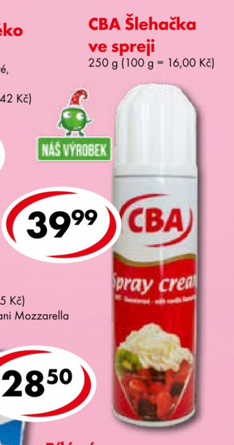 CBA CBA Šlehačka ve spreji 250 g nabídka