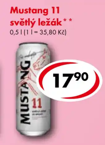 CBA Mustang 11 světlý ležák 0,5 l nabídka