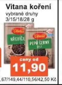 Coop Vitana koření 3-28 g nabídka