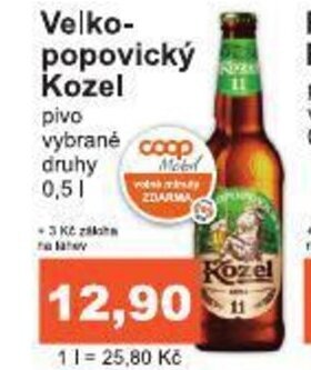 Coop Velkopopovický Kozel 11 0,5 l nabídka