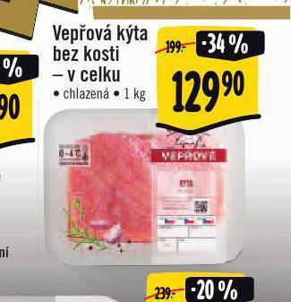 Jip Vepřová kýta bez kosti nabídka