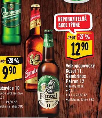 Jip Pivo velkopopovický kozel 11 nabídka