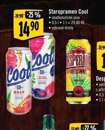 Jip Pivo staropramen cool nealko nabídka