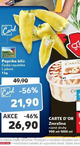 Kaufland Paprika bílá nabídka