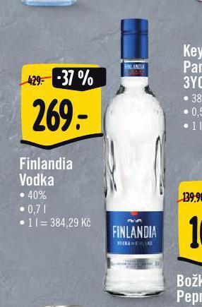 Jip Finlandia vodka nabídka