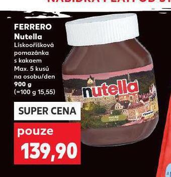 Kaufland Ferrero nutella nabídka