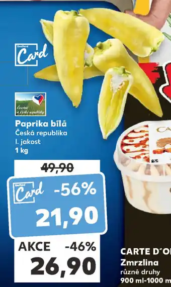 Kaufland Paprika bílá 1 kg nabídka