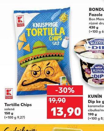 Kaufland Tortilla chips nabídka