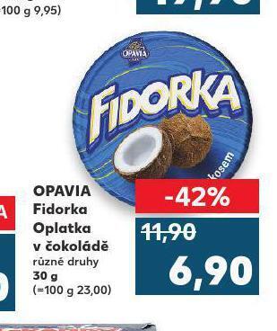 Kaufland Opavia fidorka nabídka