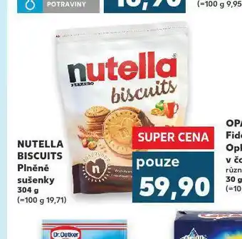 Kaufland Nutella biscuits plněné sušenky nabídka