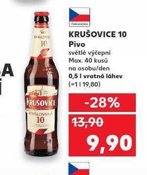 Kaufland Pivo krušovice 10 nabídka