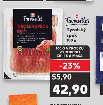Kaufland Tyrolský špek nabídka