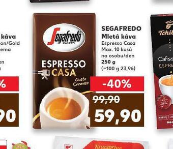 Kaufland Segafredo mletá káva nabídka