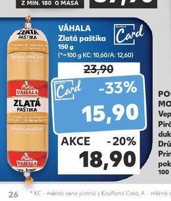 Kaufland Zlatá paštika nabídka