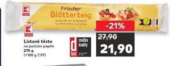 Kaufland Listové těsto nabídka