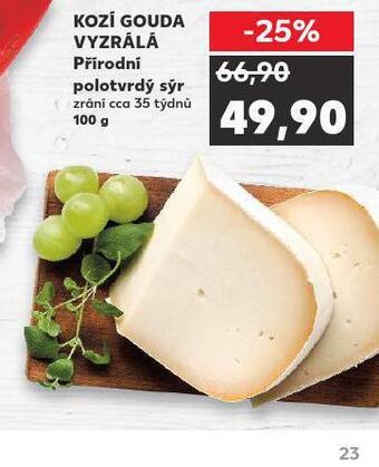 Kaufland Kozí gouda vyzrálá nabídka