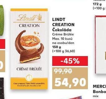 Kaufland Lindt creation čokoláda nabídka
