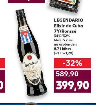 Kaufland Legendario elixir de cuba 7y / ronssé nabídka