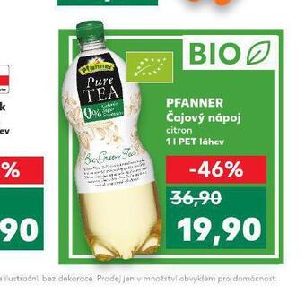 Kaufland Pfanner čajový nápoj nabídka
