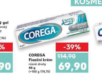 Kaufland Corega fixační krém nabídka