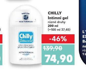 Kaufland Chilly intimní gel nabídka