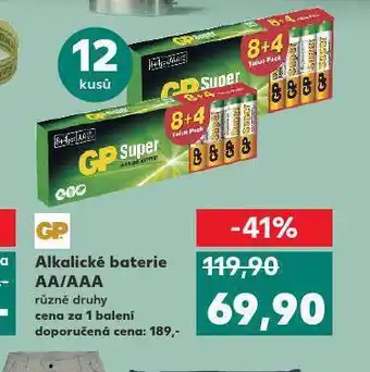 Kaufland Gp lakalické baterie nabídka