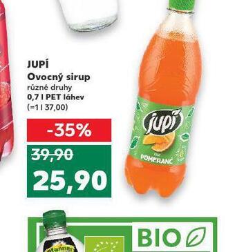 Kaufland Jupí ovocný sirup nabídka
