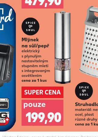Kaufland Mlýnek na sůl a pepř nabídka