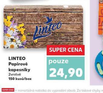 Kaufland Linteo papírové kapesníky nabídka