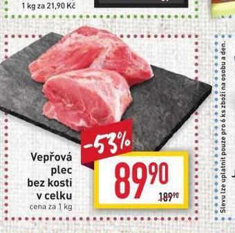 Billa Vepřová plec bez kosti nabídka