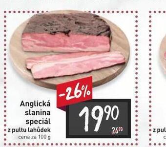 Billa Anglická slanina speciál nabídka