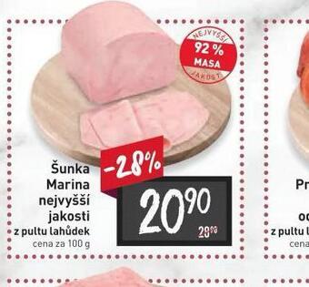 Billa Šunka marina nejvyšší jakosti nabídka
