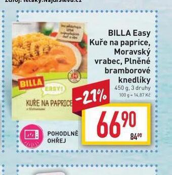 Billa Billa easy plněné bramborové knedlíky nabídka