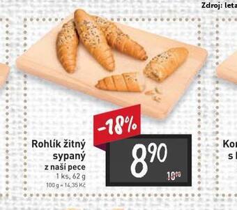 Billa Rohlík žitný sypaný nabídka