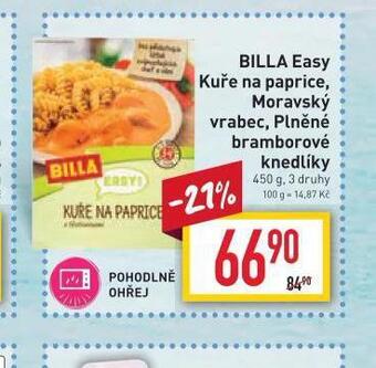 Billa Billa easy kuře na paprice nabídka