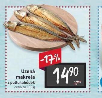 Billa Uzená makrela nabídka