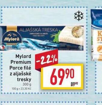 Billa Mylord premium porce filé z aljašské tresky nabídka
