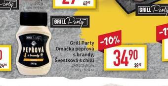 Billa Grill party omáčka pepřová s brandy nabídka