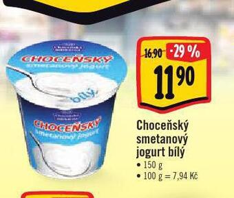 Albert Choceňský smetanový jogurt bílý nabídka