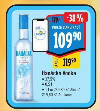 Albert Hanácká vodka nabídka
