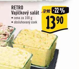 Albert Retro vajíčkový salát nabídka