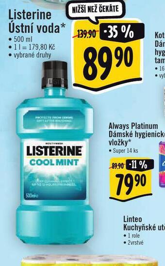 Albert Listerine ústní voda nabídka