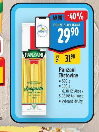 Albert Panzani těstoviny nabídka