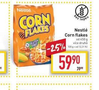Billa Nestlé corn flakes nabídka