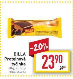 Billa Billa proteinová tyčinka nabídka