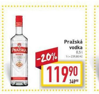 Billa Pražská vodka nabídka